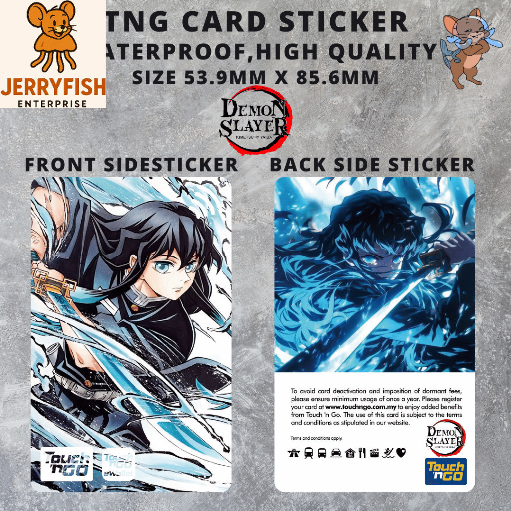 Demon Slayer Muichiro Tokito - สติ๊กเกอร์การ์ด/สัมผัส n Go Card Sticker Cover
