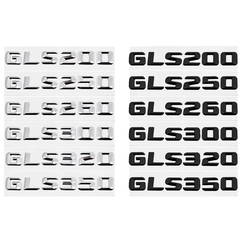 3D รถด้านหลังสัญลักษณ์สติกเกอร์หางกล่องตัวอักษร Badge Decal สําหรับ Mercedes Benz GLS200 GLS250 GLS2