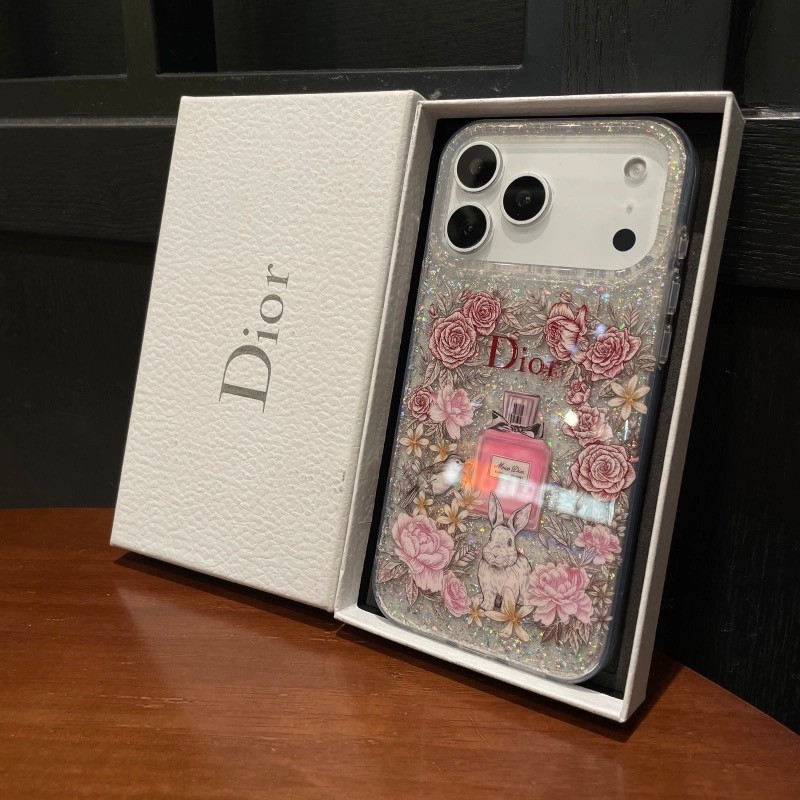 สําหรับ iPhone17 16 16 Pro 16 Pro Max 15 14 13 Pro Max เคสโทรศัพท์ดอกไม้โปร่งใสมีสไตล์