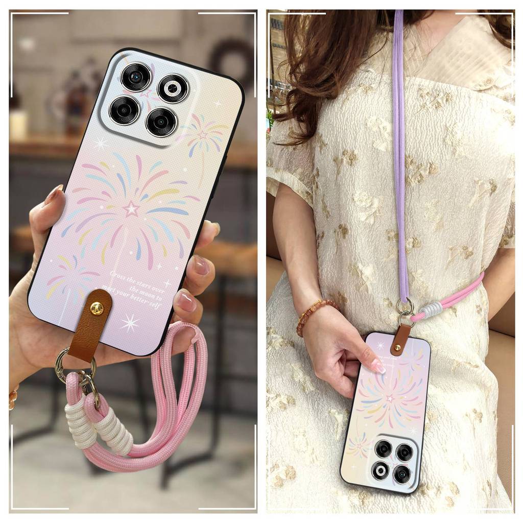 เคสนิ่ม เคสโทรศัพท์ซิลิโคนสําหรับ ZTE Blade V70/Axon70 สร้อยคอป้องกันฝุ่น TPU เต็มห่อ Anti-knock ป้อ