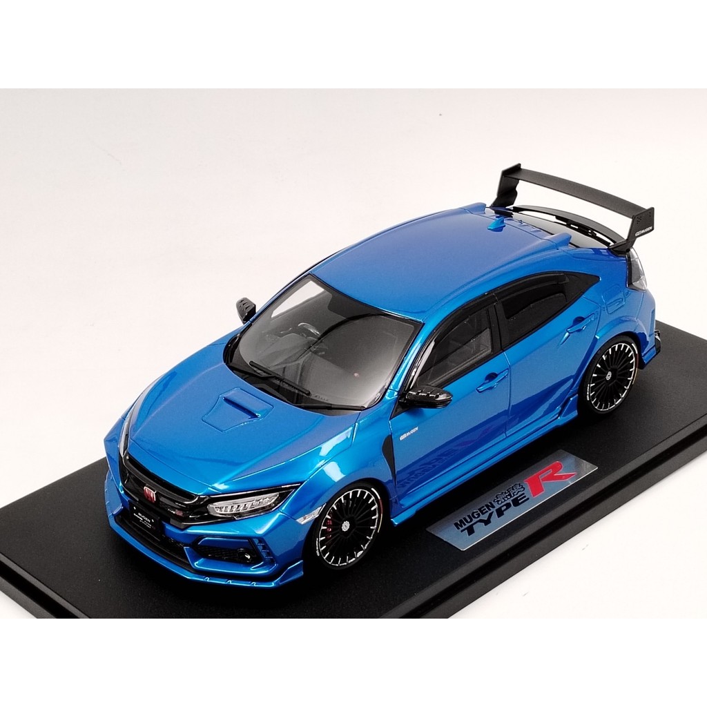 POPRACE 1/18 本田 FK8 Mugen Civic Type R 蓝色 1938 PR18-FK8M-BL01 POPRACE 1/18 田本 FK8 Mugen Civic T