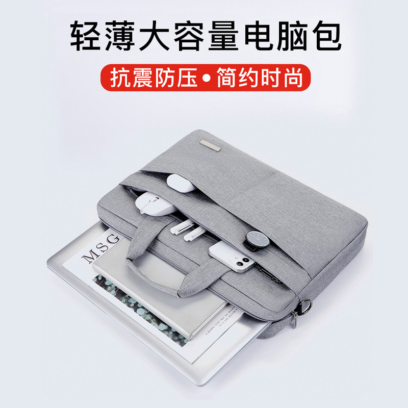 กระเป๋าถือน้ำหนักเบาสำหรับLG Gram 14, 16, 17 นิ้ว กันกระแทกด้วยถุงลมนิรภัย ขนาด 47/53 cm พร้อมปกป้อง