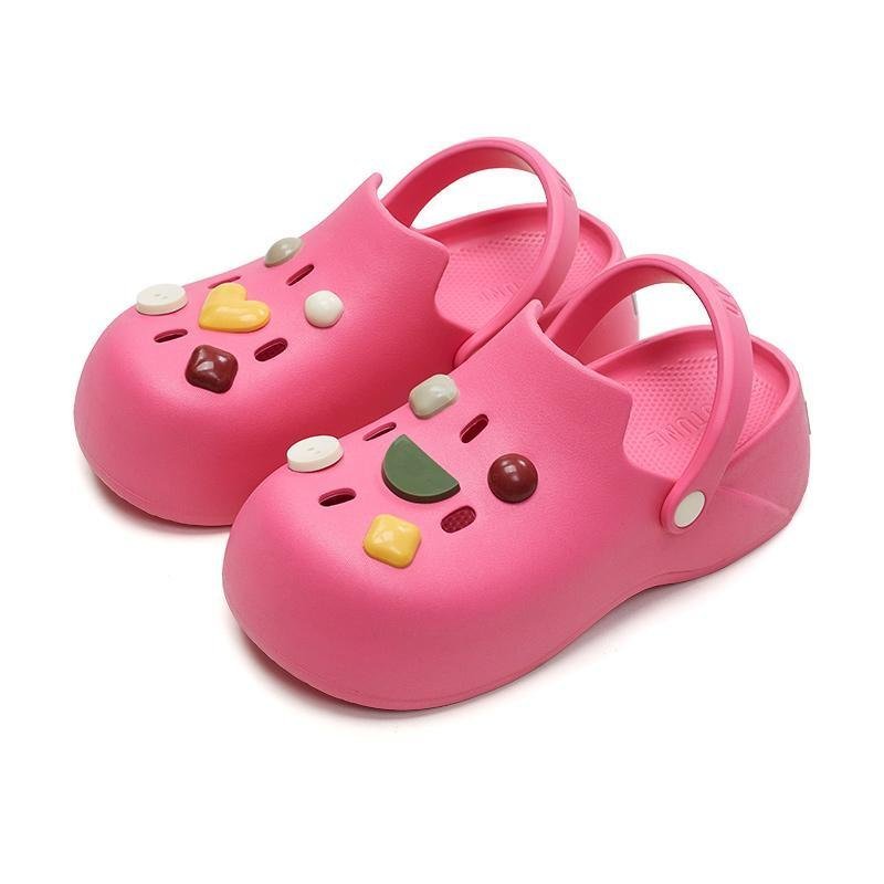 UTUNE รองเท้าแตะผู้ชายและผู้หญิง พร้อมสติ๊กเกอร์ พื้นหนา รองเท้าแตะกลางแจ้ง ระบายอากาศ กันลื่น น้ำหน