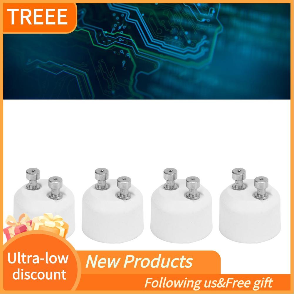 Treee Treee SUNGOOYUE GU10 to MR16 แปลงอะแดปเตอร์ซ็อกเก็ตโคมไฟความร้อนสำหรับ LED ฮาโลเจน 4 ชิ้น