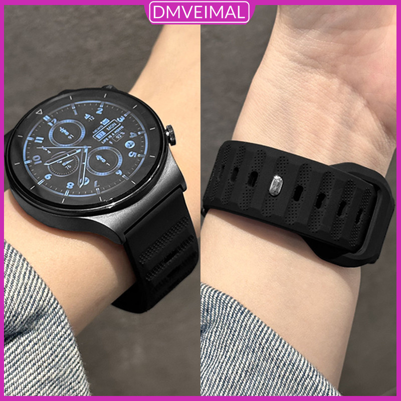 20มม. 22มม. สายยางซิลิโคนสปอร์ตสำหรับ Samsung Galaxy Watch FE 7 6 5 4 40มม. 44มม./Aolon/Amazfit bip 6