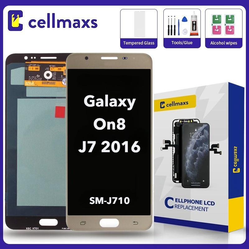 สําหรับ SAMSUNG Galaxy J7 2016 On8 SM-J710 J710 เปลี่ยนหน้าจอสัมผัส LCD
