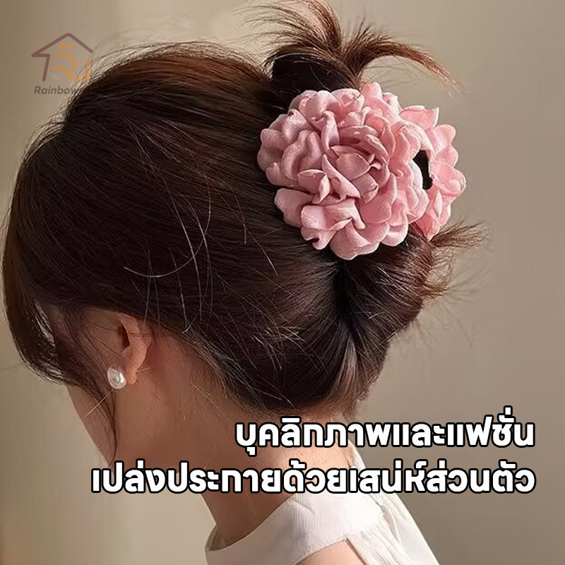 กิ๊บติดผม รูปดอกกุหลาบ กิ๊บติดผมแฟชั่น กิ๊บติดผมดอกกุหลาบ หรูหรา อ่อนโยน เครื่องประดับแฟชั่น - รูปที่ 2