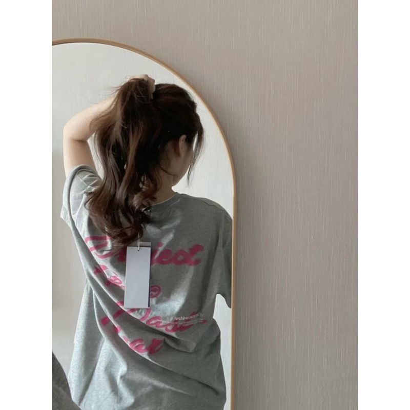 เสื้อ FPA Fuzzy Fantasy Fon แขนสั้น รอบคอหลวม สไตล์อินเทรนด์สำหรับฤดูร้อน