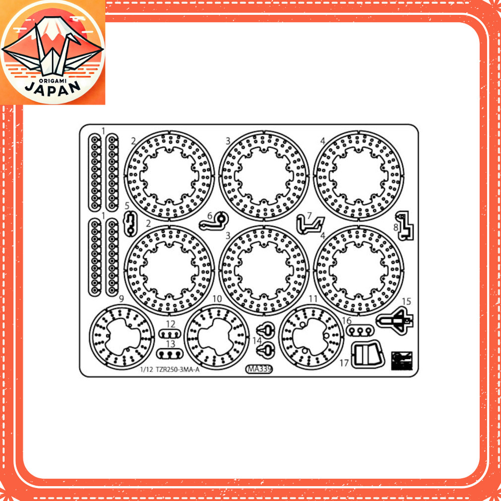 อะไหล่ประกอบโมเดลยามาฮ่า TZR250 (3MA) ปี 1989 ขนาด 1/12 จากญี่ปุ่น ของแท้ 100% เสริมความสมจริงให้โมเ
