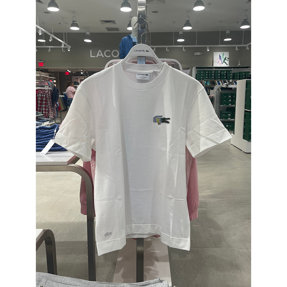 เสื้อยืดแขนสั้นผู้ชาย Lacoste สีสันสดใส สำหรับวันสบายๆ TH1362