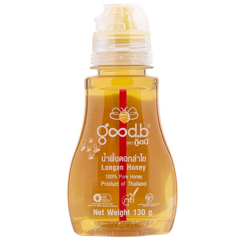 กู๊ดบีน้ำผึ้งแท้100เปอร์เซ็นต์ชนิดหลอด 130กรัม Goodb Honey 100percent 130g. [หมายเลขบาร์โค้ด 8859069100983 ]