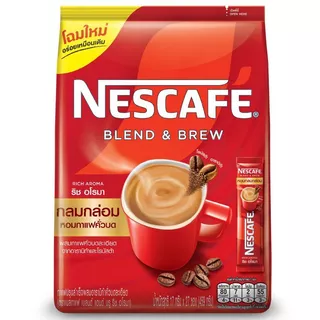 เนสกาแฟเบลนด์แอนด์บรูริชอโรมากาแฟปรุงสำเร็จชนิดผง 16ก แพค 27ซอง Nescafe B&B RichAroma 16gX27 [8850127004397 ]