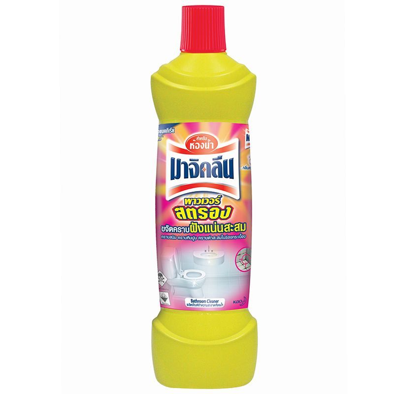 มาจิคลีนพาวเวอร์สตรองน้ำยาล้างห้องน้ำ 850มล. Magiclean Bathroom Power Strong 850ml. [หมายเลขบาร์โค้ด 8851818828100 ]