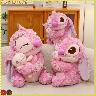 Stitch Hug Duck Doll ตุ๊กตาเด็ก Stitch Plush Toy Ragdoll ของขวัญวันเกิดวันวาเลนไทน์ 25cm