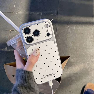เคสไอโฟน17 11 13จุดสีดำ เปลี่ยนหน้าปก เคสสไตล์ใหม่ เข้ากันได้กับIPhone 17 14 11 13 16 12 15 Pro Max AIR 14 16 15 Plus