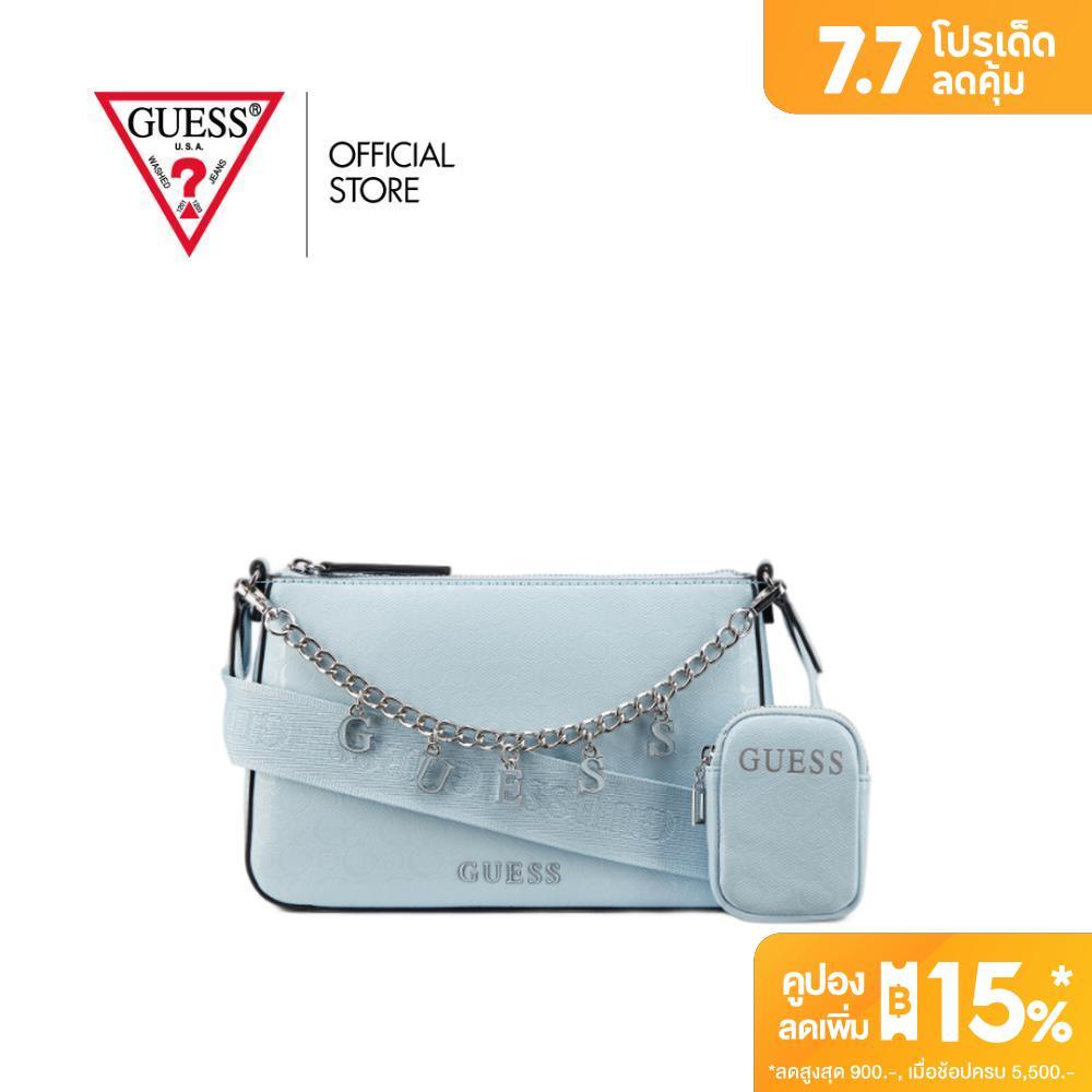 กระเป๋า Guess รุ่น FF998069 FIORA MINI TOP ZIP สีฟ้า