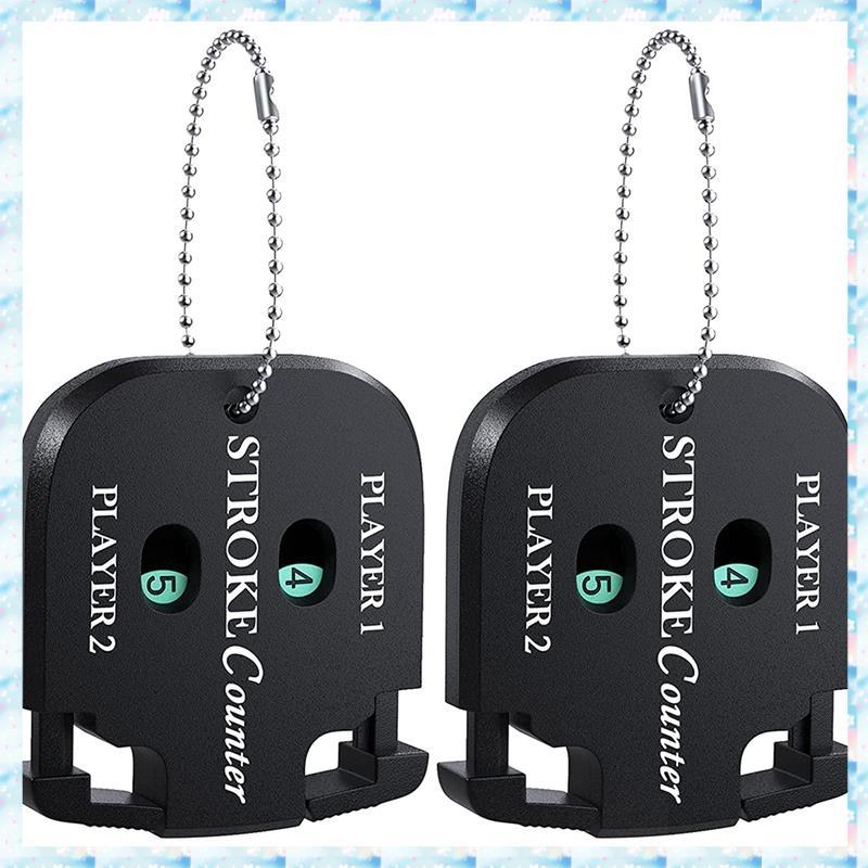 [R QMU] Mini Golf Score Shot Stroke Counter Clicker พร้อมพวงกุญแจสําหรับเกมกอล์ฟ Scorekeeper แบบพกพา
