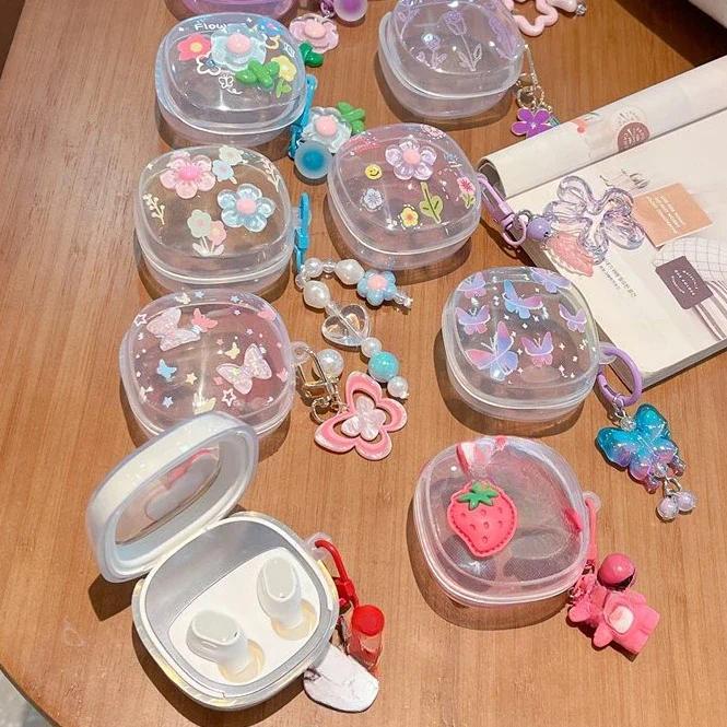 สําหรับเคส Baseus WM02 / WM02+ สีสันสดใส
รูปแบบดอกไม้ซิลิโคนโปร่งใสหูฟังสําหรับฝาครอบ Baseus 02