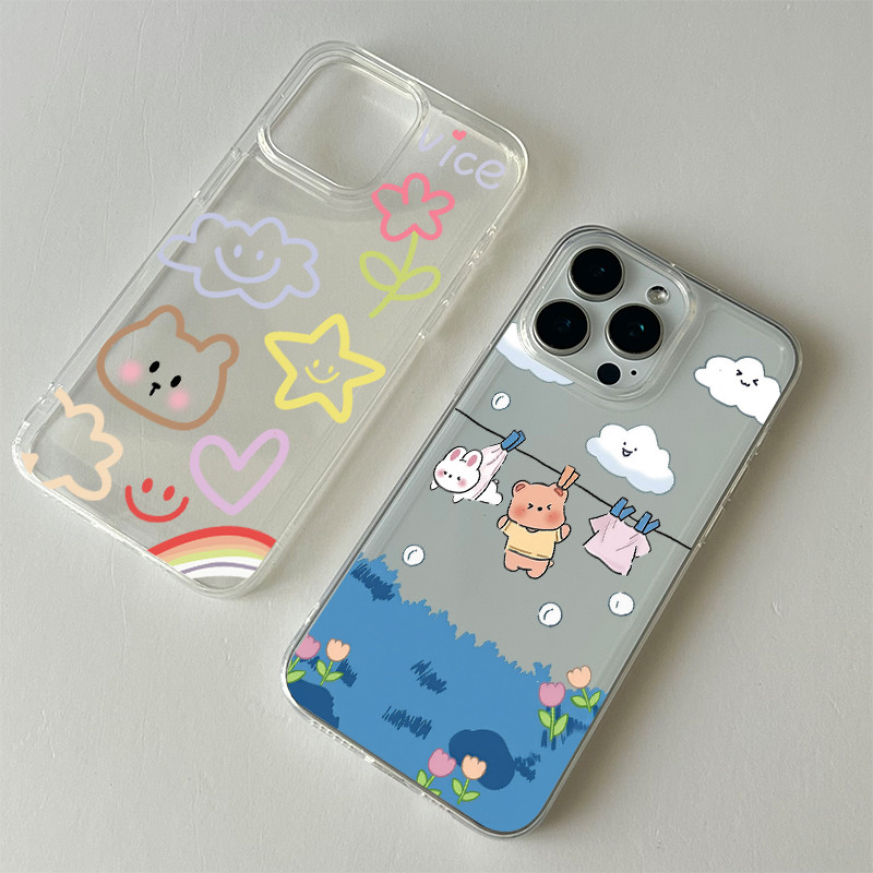 💖KingMall💖เคสแฟชั่นลายการ์ตูนอวกาศ OPPO A15 A16 A17 A18 A35 A38 A54 A57 A77 A78 A79 เคสมือถือผู้หญิงน่ารัก