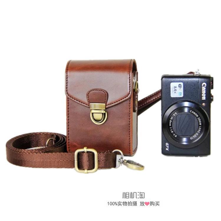 เหมาะสําหรับ Sony ZV1 RX100M7 M6 M5 M4 WX700 WX500 HX99 HX90 กระเป๋ากล้องซองหนัง