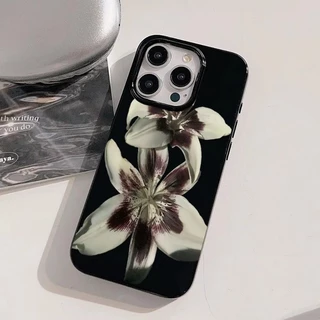 ส่งของเร็ว เคสสำหรับไอโฟน11 ดอกไม้ลิลลี่สไตล์อิน เคสวาวเยลลี่ For iPhone17 16 15 14 11 12 13ProMAX XS XR 7/8PLUS