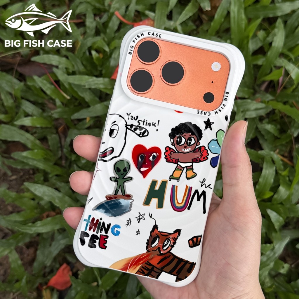เคสไอโฟน สีขาว คลื่นแม่เหล็ก ปกป้องกันรอย รูปที่ 4