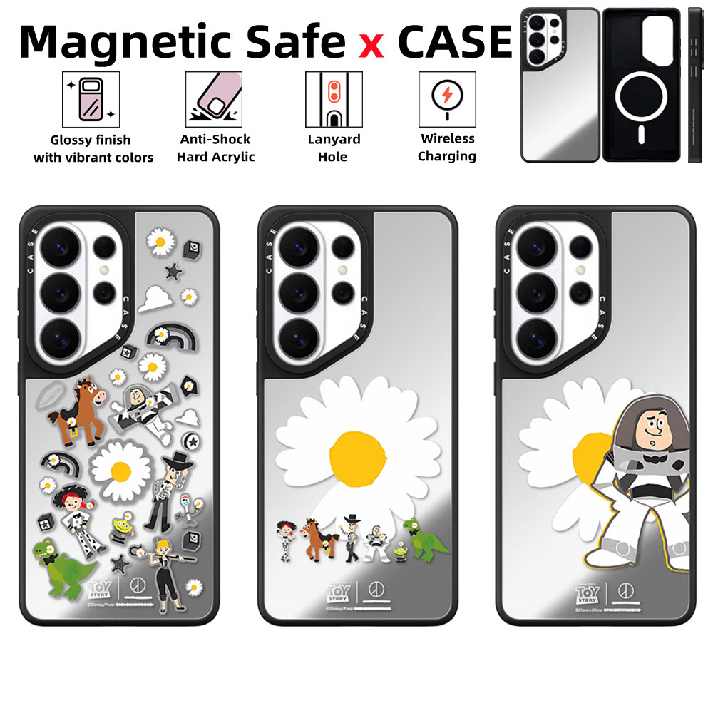 เหมาะสําหรับ Samsung Galaxy S26 S25 S24 S23 S22 Ultra Plus เคสโทรศัพท์TOY STORY PEACEMINUSONECASETIFY กระจกแม่เหล็กปลอดภัยปลอกกันกระแทกความต้านทานฝาครอบป้องกัน