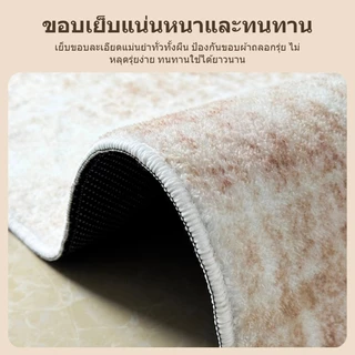 VELOREE พรมปูพื้นห้องรับแขก พรมมินิมอล พรมขนสั้นขนาดใหญ่ หนานุ่ม พรมเช็ดเท้าห้องนอน ผ้าแคชเมียร์เทียม 160/200/230 ซม.