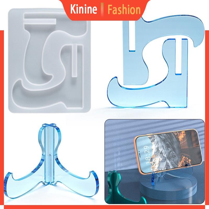 KIN Hand-Making เครื่องมือแม่พิมพ์เรซินขาตั้งโทรศัพท์ Moulds กรอบรูปชั้นวางแม่พิมพ์ที่วางโทรศัพท์ Mould เหมาะสําหรับสํานักงาน Bedsid