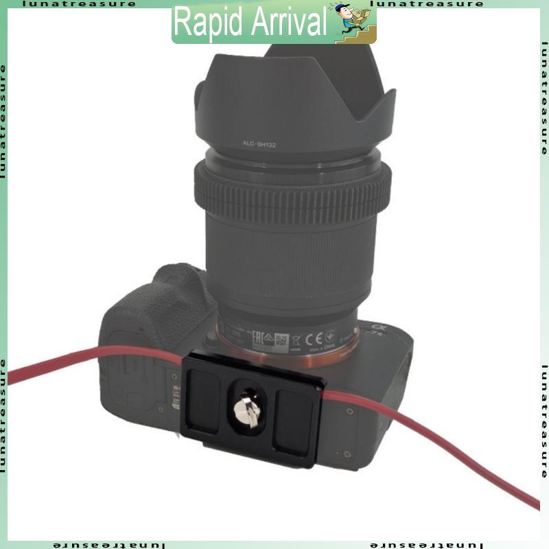 Lun Secure Cable Lock Camera Arca Tether Cable Clamp สําหรับกล้อง DSLR Mirrorless