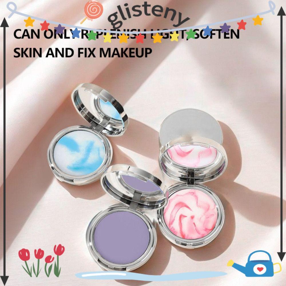 GLISTENY Pressed Setting Powder, Lavender Long Lasting Oil Control Pressed Powder, All Skin Type Smo