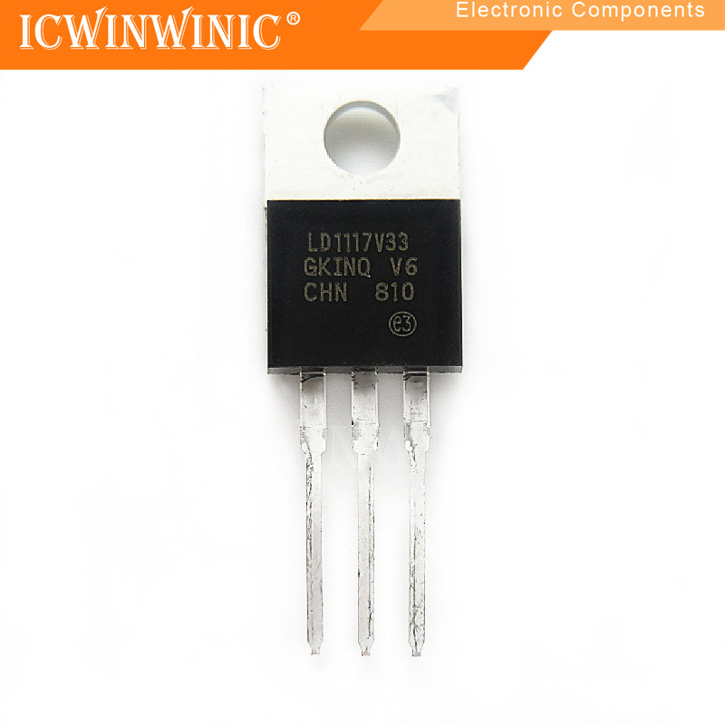 5 ชิ้น LD1117AV33 LD1117V33 LD1117 TO-220 ส่วนประกอบอิเล็กทรอนิกส์