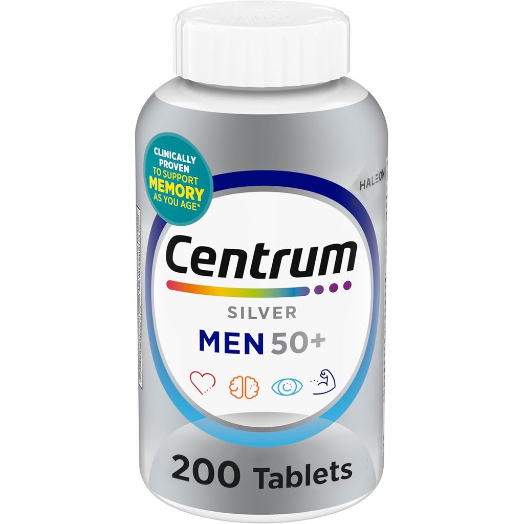 Centrum Centrum Silver Centrum 50+วิตามินรวม บรรจุวิตามิน D3 วิตามิน B Family สังกะสี หน่วยความจํา แ