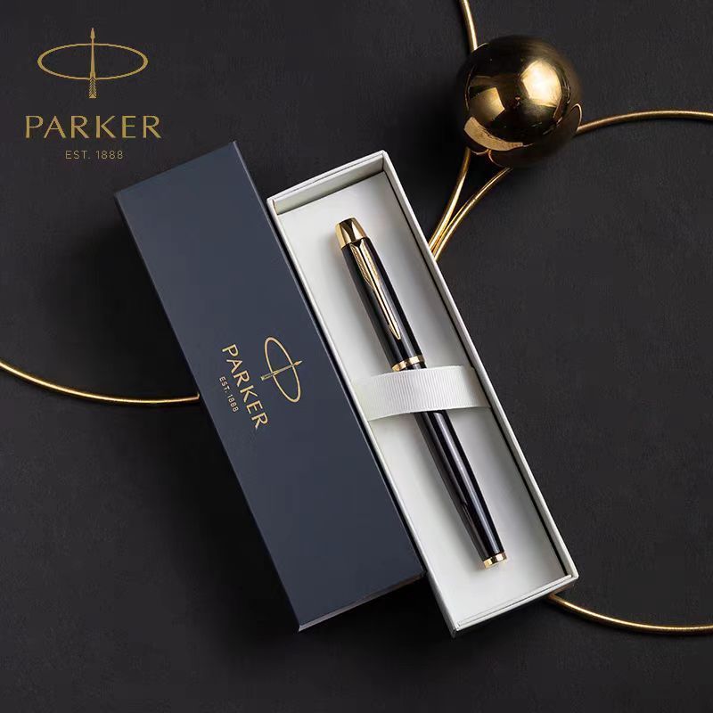 PARKER PARKER IM Black Liya โลหะปากกาลายเซ็น High-End สํานักงานธุรกิจผู้ชายผู้หญิง PARKER ปากกาของขว