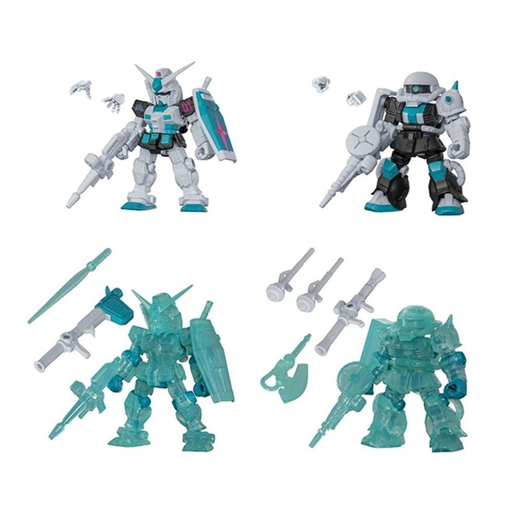 Bandai (ครบ Set 4 ลูก) Gundam Mobile Suit Ensemble Hatsune Miku Color Ver 4582769846526 (Gachapon)