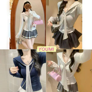 ส่งจากไทยทุกวัน เสื้อยืดแขนยาวผู้หญิง สีพื้น น่ารักๆ สไตล์เกาหลี ผ้ายืด นุ่ม มีสีให้เลือกมากมาย
