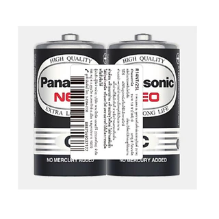 ถ่านไฟฉาย Battery Carbon Zink Neo สีดำ size"C" Panasonicแท้ กล่องละ24ก้อน