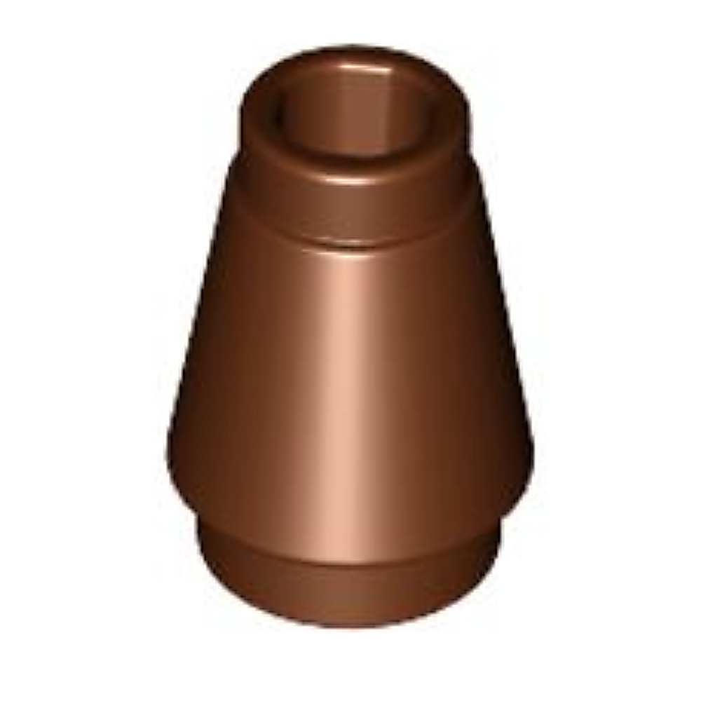 325 ชิ้นส่วนเลโก้ Lego Part Cone 1 x 1 with Top Groove รูปที่ 2