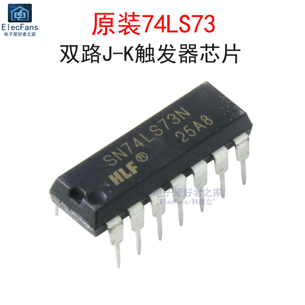 ยี่ห้อใหม่ 74LS73 Dual Channel JK Trigger Logic IC ชิป SN74LS73N In-Line DIP-14