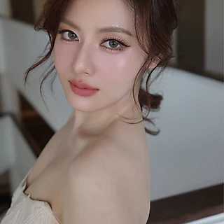 Glitzlens คอนแทคเลนส์รายเดือน วัสดุ Hydrogel Ultraslim สี Keth Gray [Dia14.5] เลนส์บางพิเศษ ใส่สบาย ยืดหยุ่นสูง