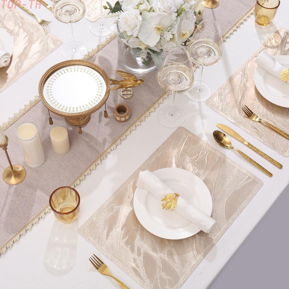 PVC Table Mat PVC Material Oilproof Non-slip Easy To Clean Lightweight