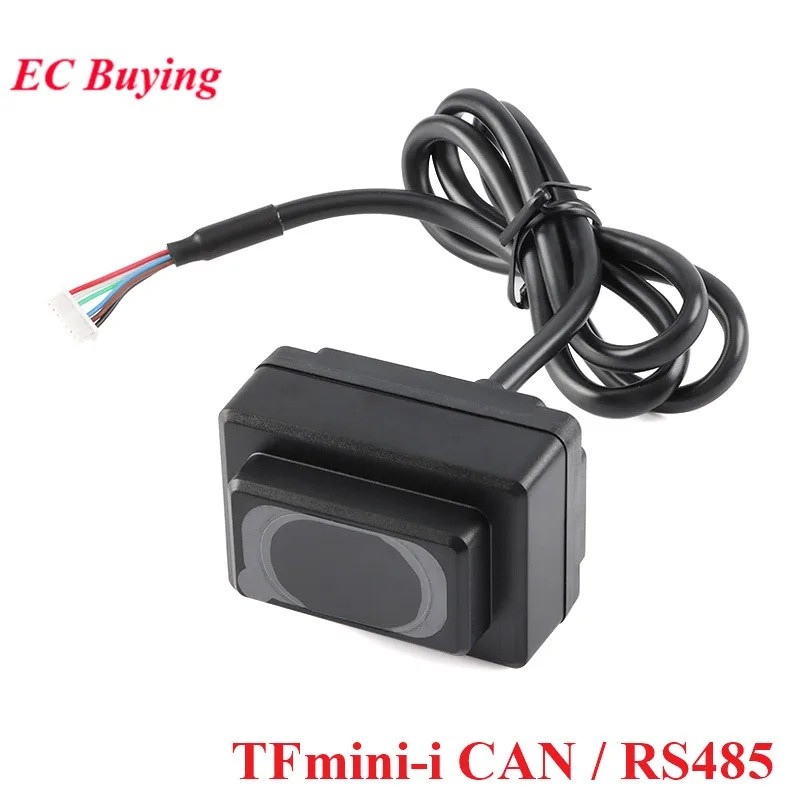 TFmini-i ToF เลเซอร์ Lidar LiDAR เซ็นเซอร์ตั้งแต่โมดูลอินเทอร์เฟซการสื่อสาร CAN RS485 0.1-12M Single