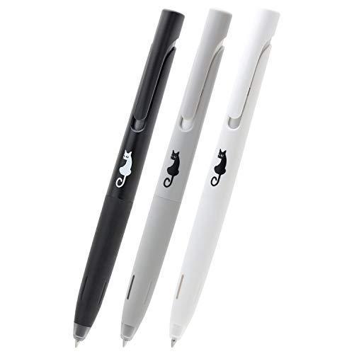 ปากกาลูกลื่น - Zebra Ballpoint Pen Blend 0.5mm Cat Monotone Body Set of 3 P-BAS88-3AZ