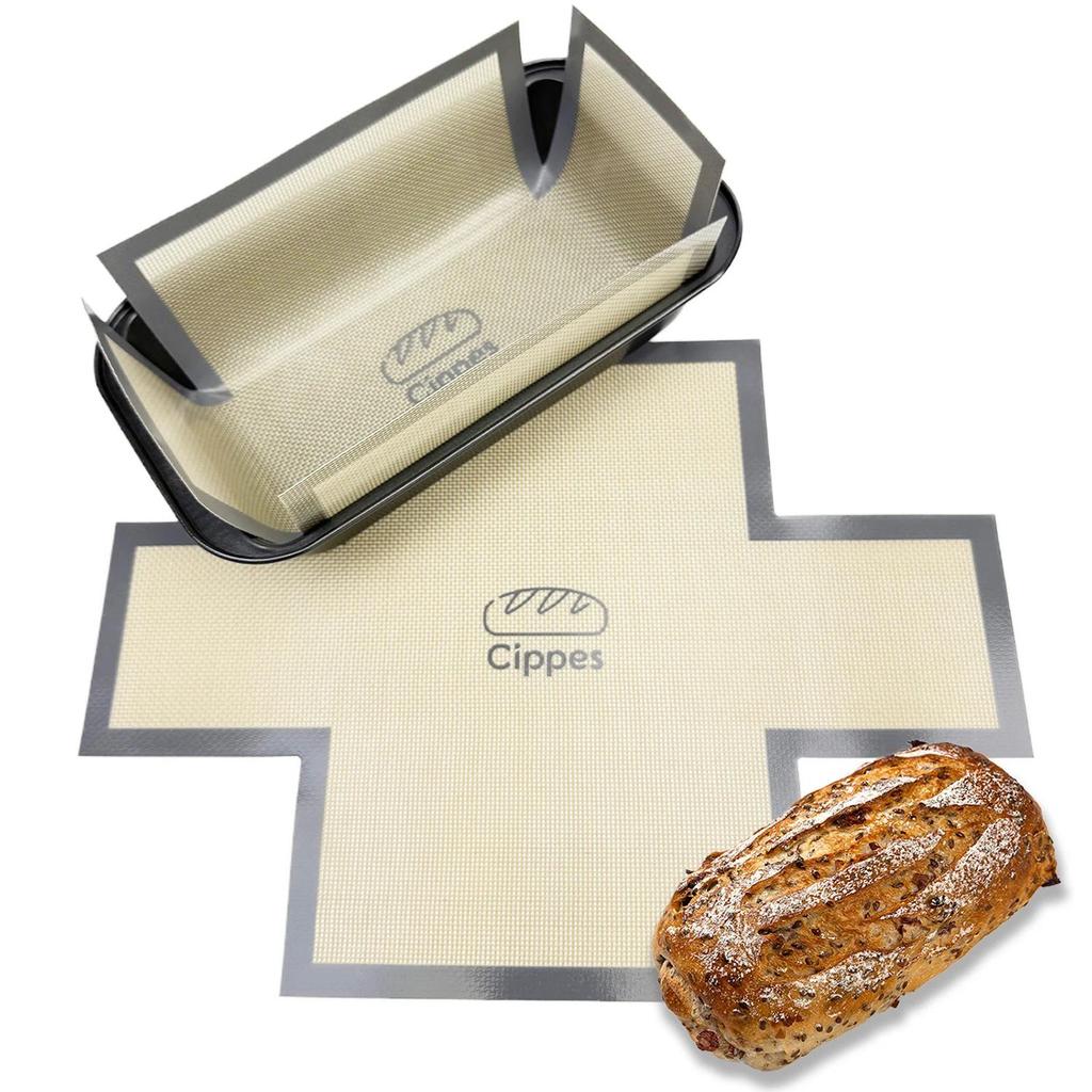 Silicone Bread Loaf Pan Liners, Reusable Nonstick Bread Pan Baking Mat for  9.5 x 5 Inch or 1.5LB Br