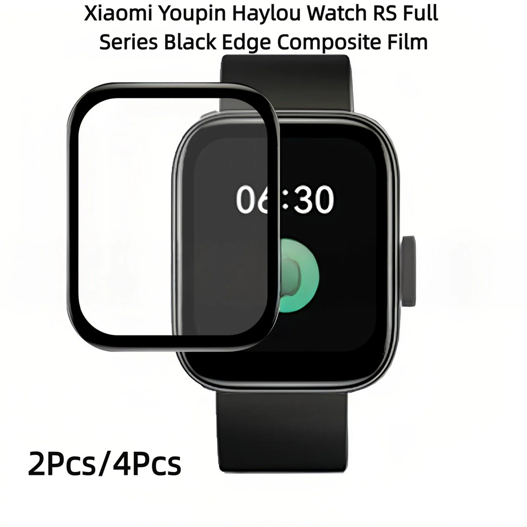 2 ชิ้น/4 ชิ้นสีดําขอบป้องกันหน้าจอสําหรับ Haylou RS4 Series RS4 LS12 LS11 RS4 Max RS5