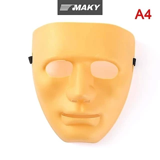 LLPH Full Face Unisex Street Dance Party Mask คอสเพลย์สีดําสีขาว LLP