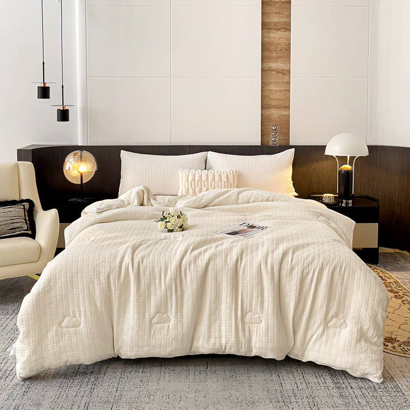 Class A ถักผ้าฝ้าย Jacquard เด็ก-แม่ผ้านวม Two-in-One ซิปสไตล์ Soy Quilt Quilt Co