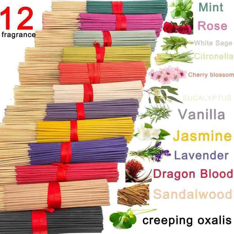 25 กลิ่นไม้ไผ่ธูป Sticks ตะไคร้ Sage