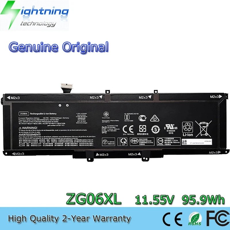 ZG06XL 11.55V 95.9Wh แบตเตอรี่แล็ปท็อปสําหรับ HP ZBook Studio X360 G5 Elitebook 1050 G1 HSTNN-IB8H L