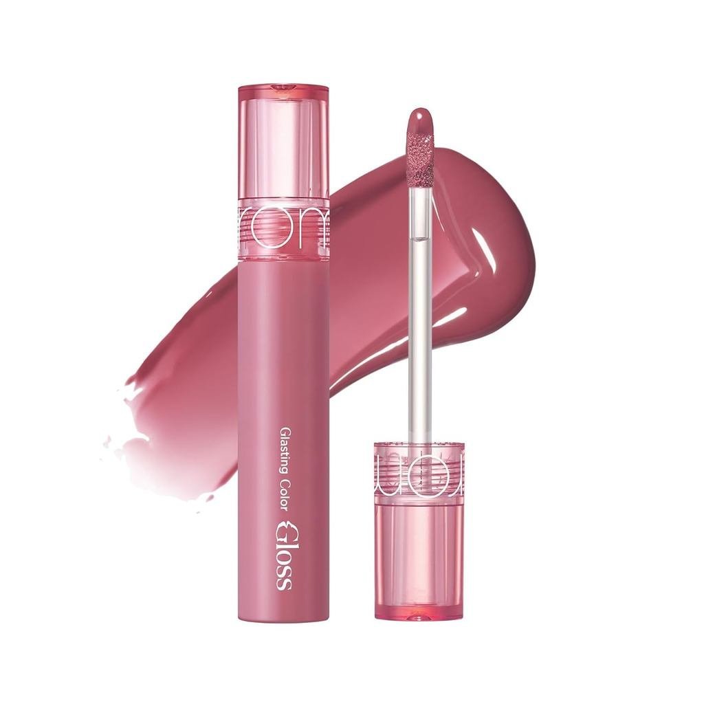 Rom&nd GLASTING COLOR GLOSS 01 PEONY BALLET - K-Beauty Viral Plumping Lip Gloss | Mirror Shine, Hydr
